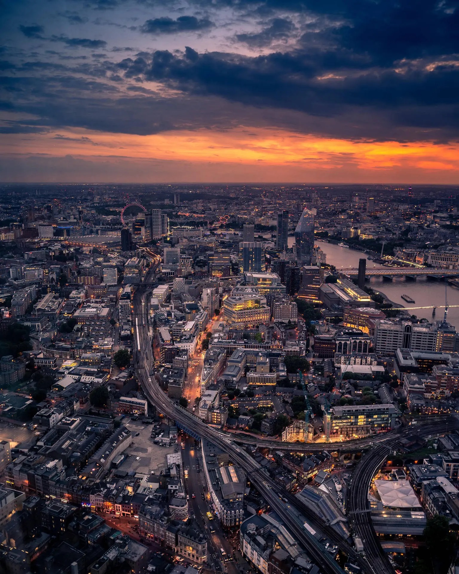London skyline at sunset — where RHC connects founders with investors